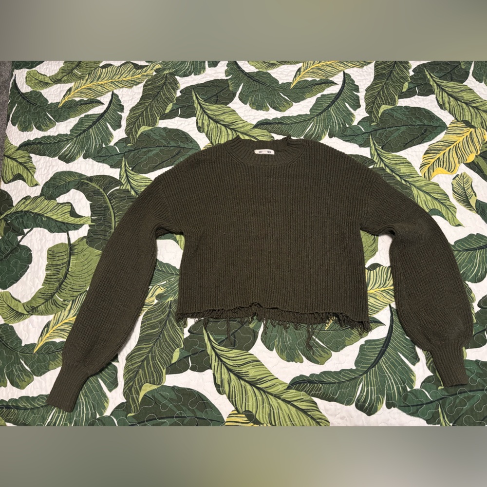 Steve Madden Olive Knit Pullover
